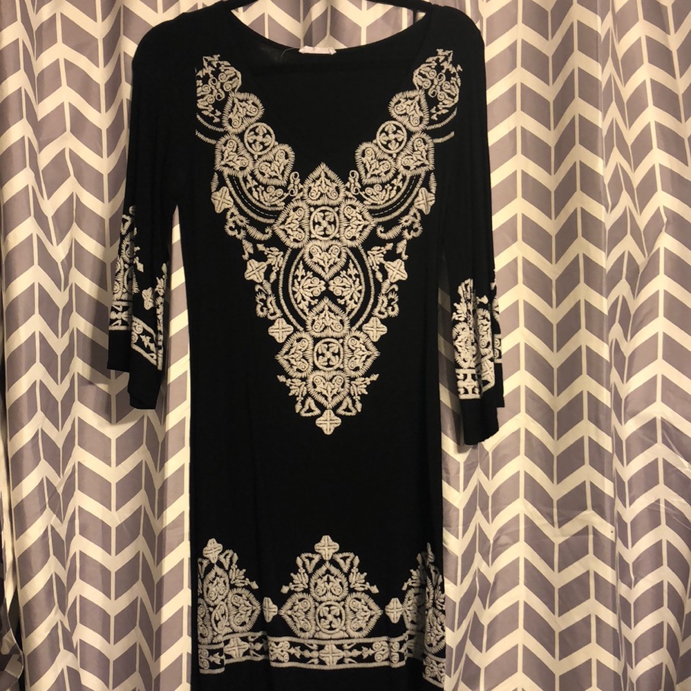 Black and white dress